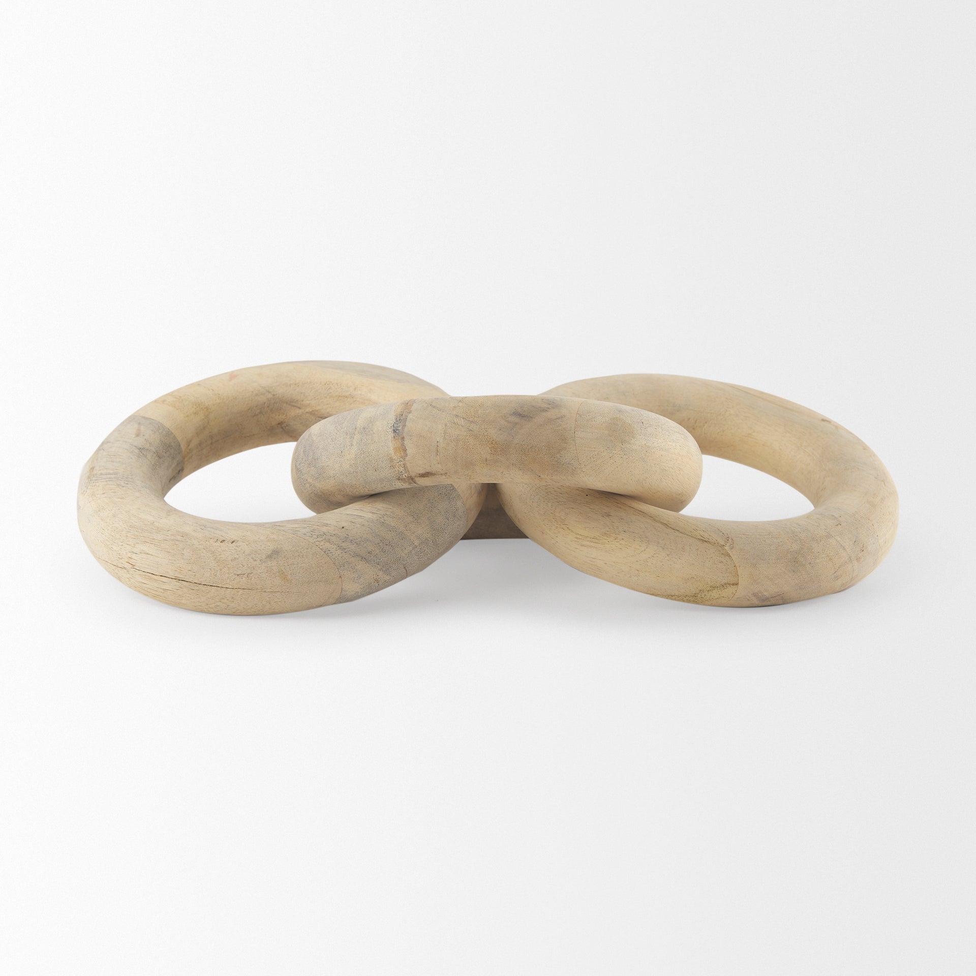 Mercana Alize Solid Wood Circular Chain Link Decorative Object