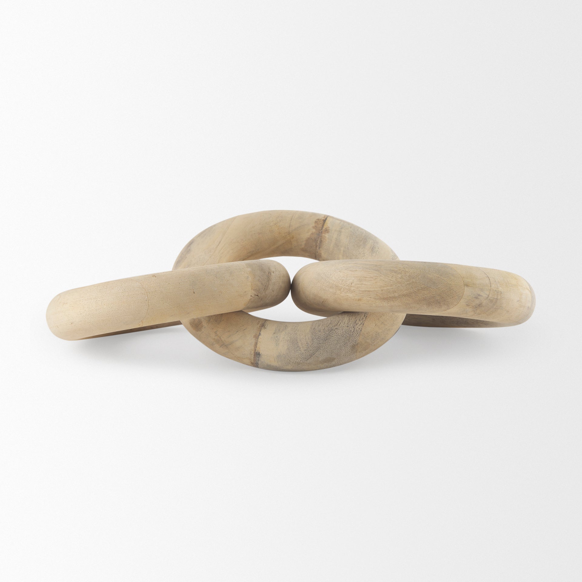 Mercana Alize Solid Wood Circular Chain Link Decorative Object