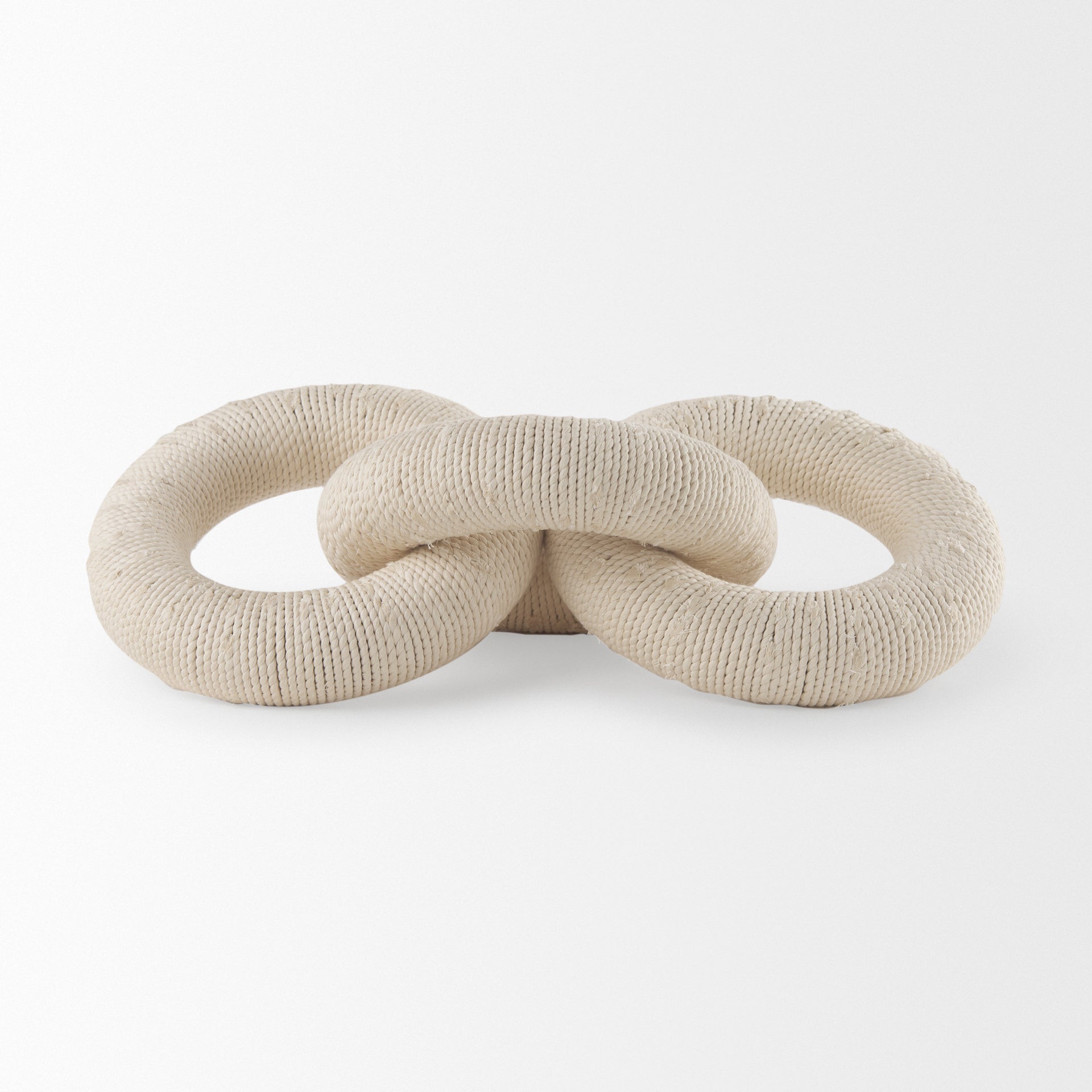 Mercana Alize Solid Wood Circular Chain Link Decorative Object