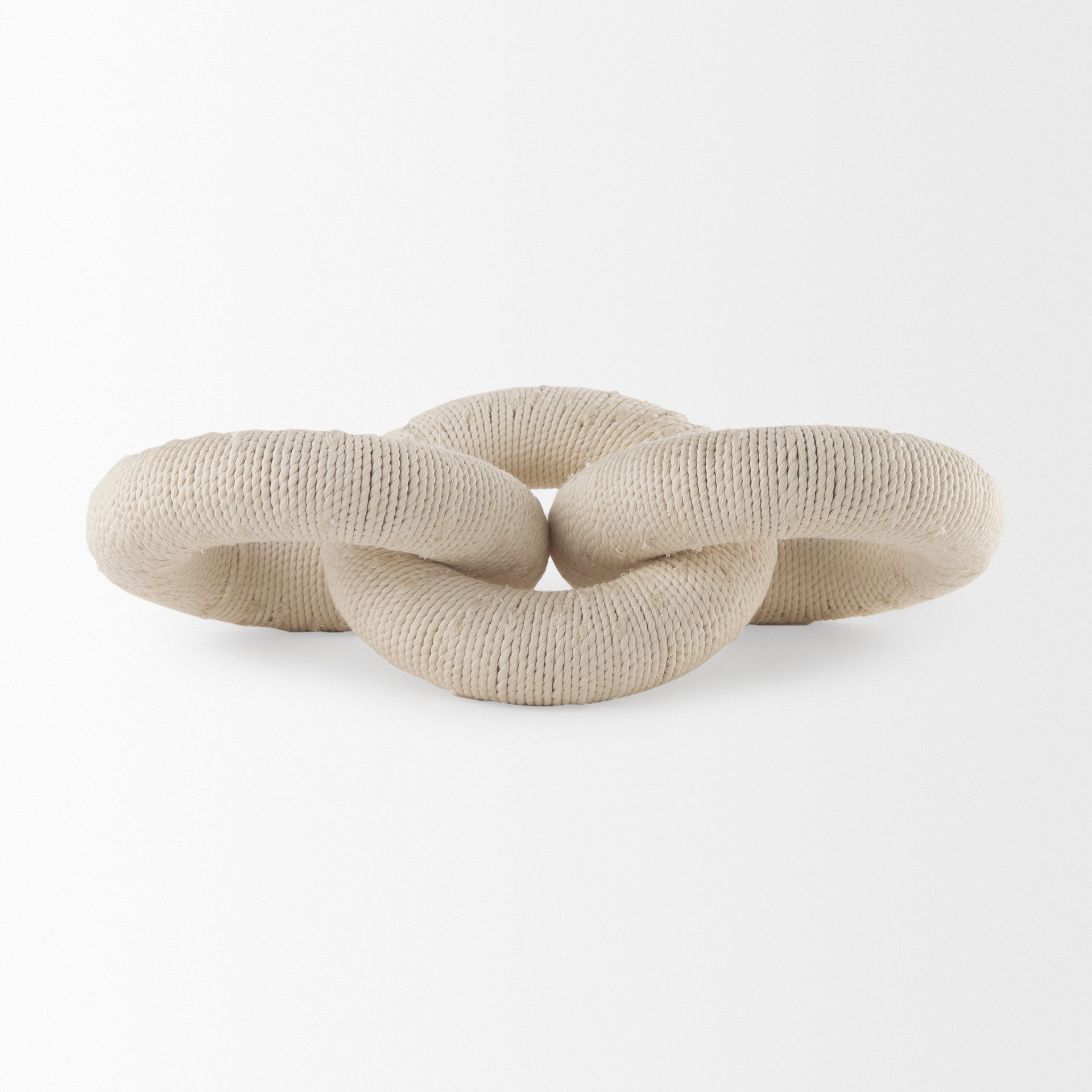 Mercana Alize Solid Wood Circular Chain Link Decorative Object