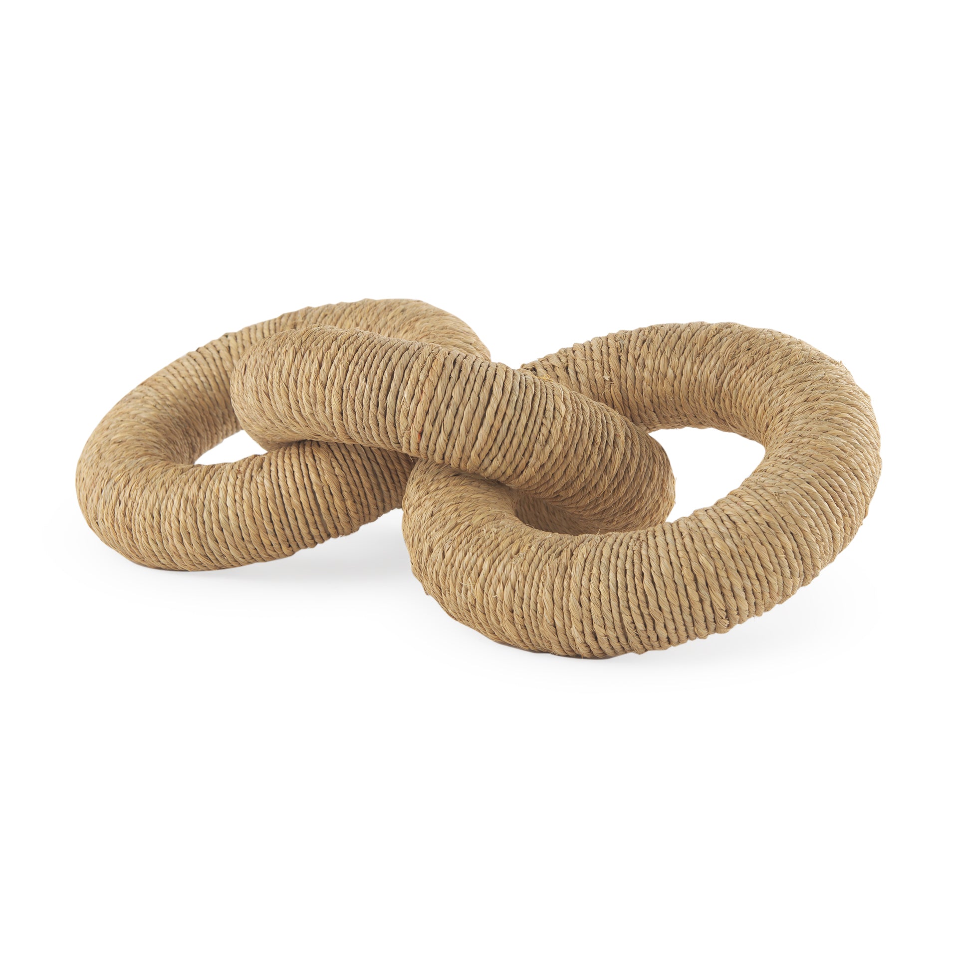 Mercana Alize Solid Wood Circular Chain Link Decorative Object
