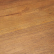Mercana Mitchell Black Metal Pedetal Base with Brown Wood Top Side Table