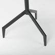 Mercana Serre Marble Top 3 Prong Metal Base End Table