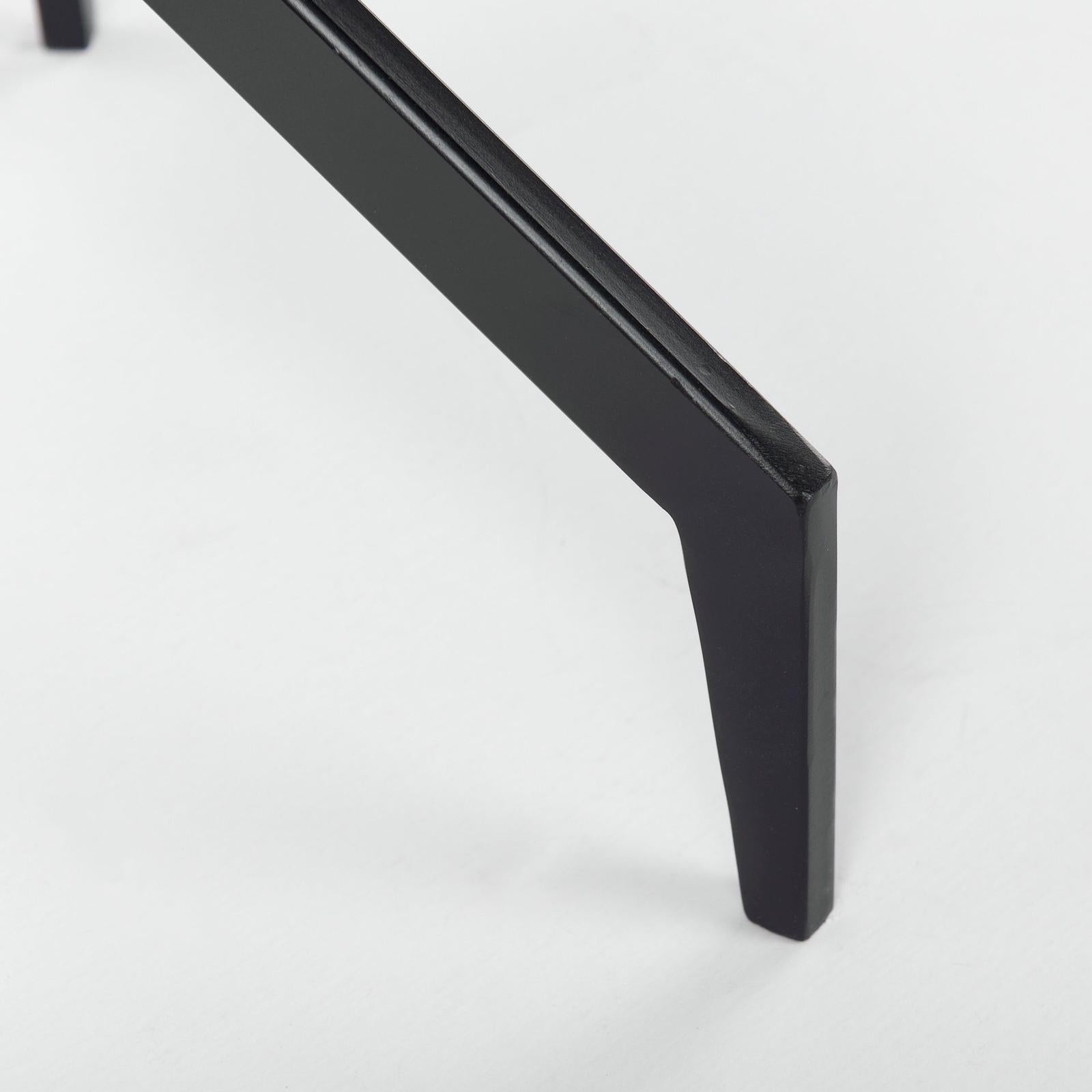 Mercana Serre Marble Top 3 Prong Metal Base End Table
