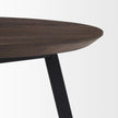Mercana Todd Dark Brown Wood W/ Metal Legs Side Table Clearance