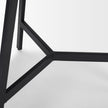 Mercana Todd Dark Brown Wood W/ Metal Legs Side Table Clearance