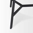 Mercana Todd Dark Brown Wood W/ Metal Legs Side Table Clearance