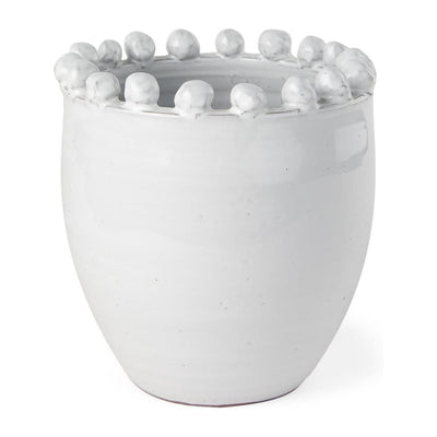 Mercana Basin Off-White Glazed Vase
