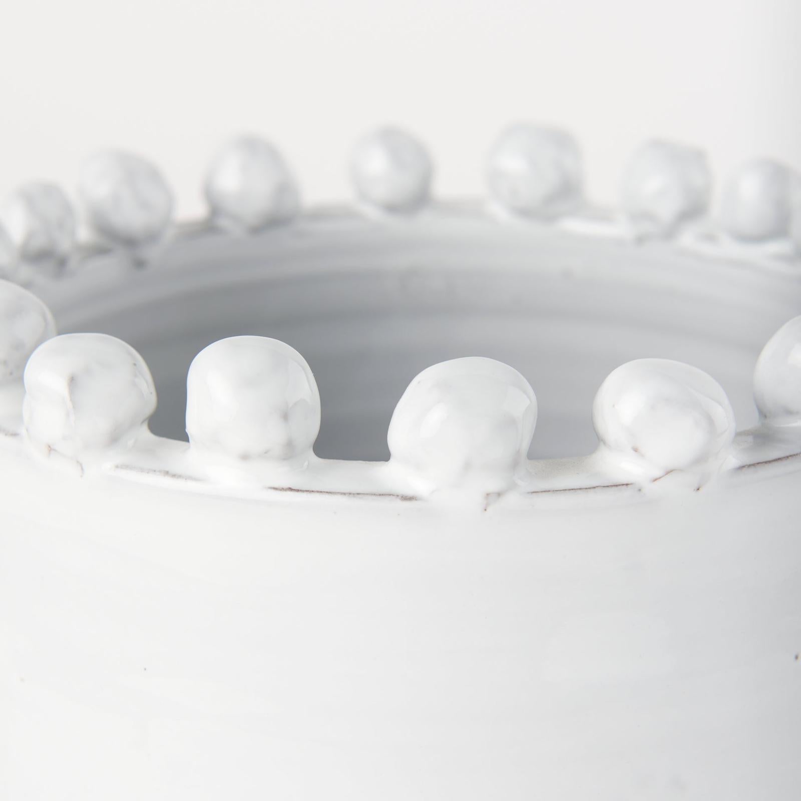 Mercana Basin Off-White Glazed Vase