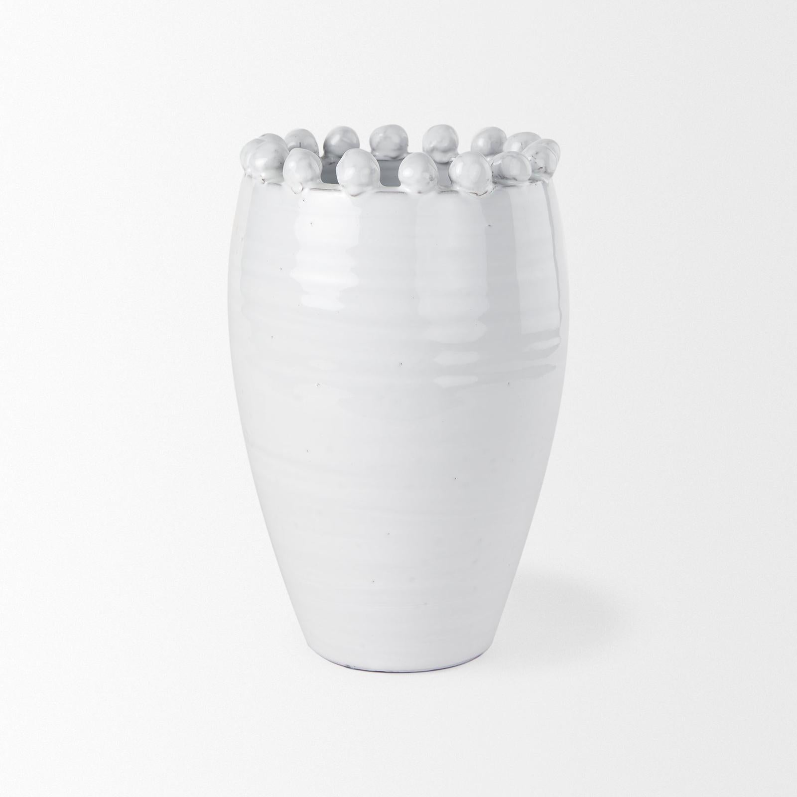 Mercana Basin Off-White Glazed Vase