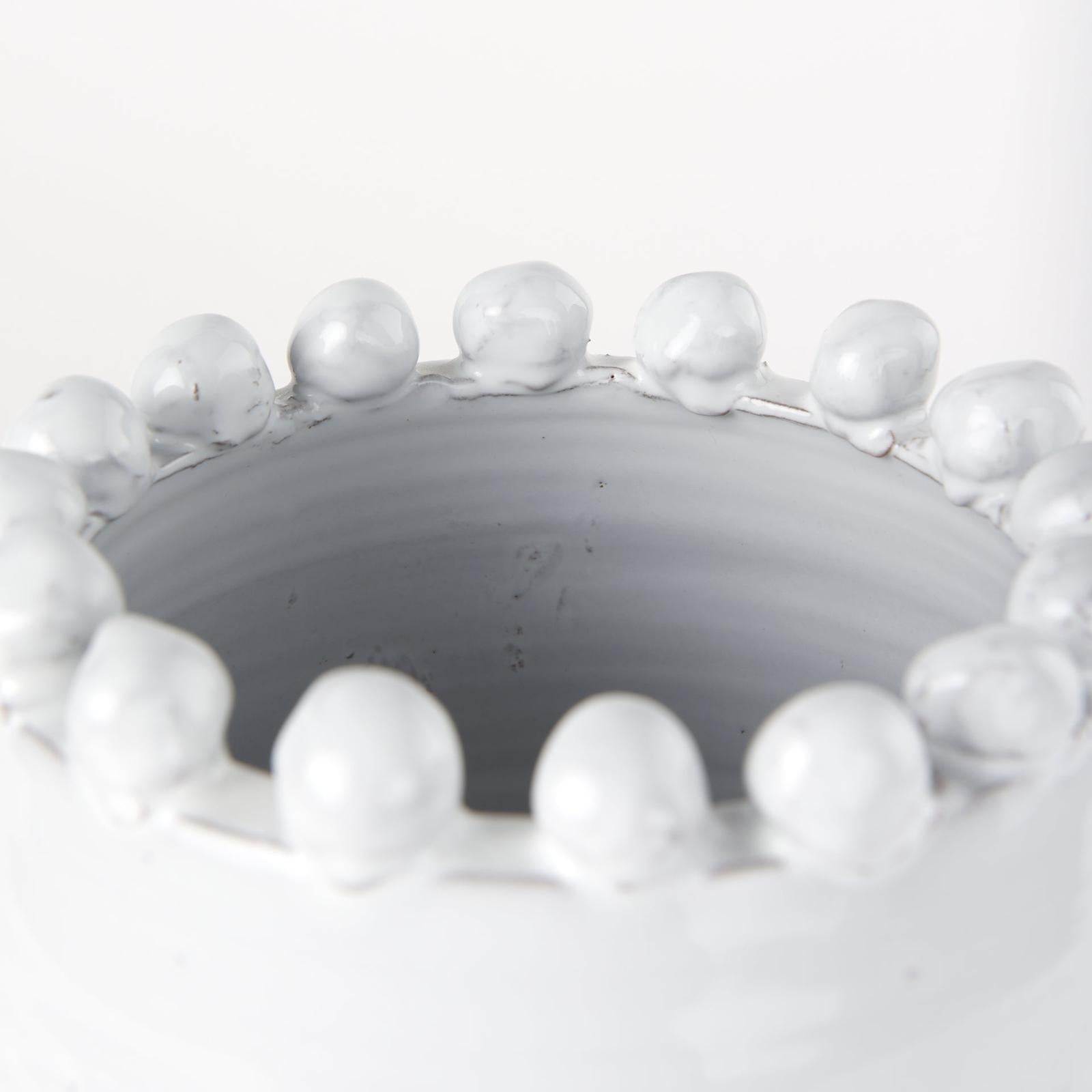 Mercana Basin Off-White Glazed Vase