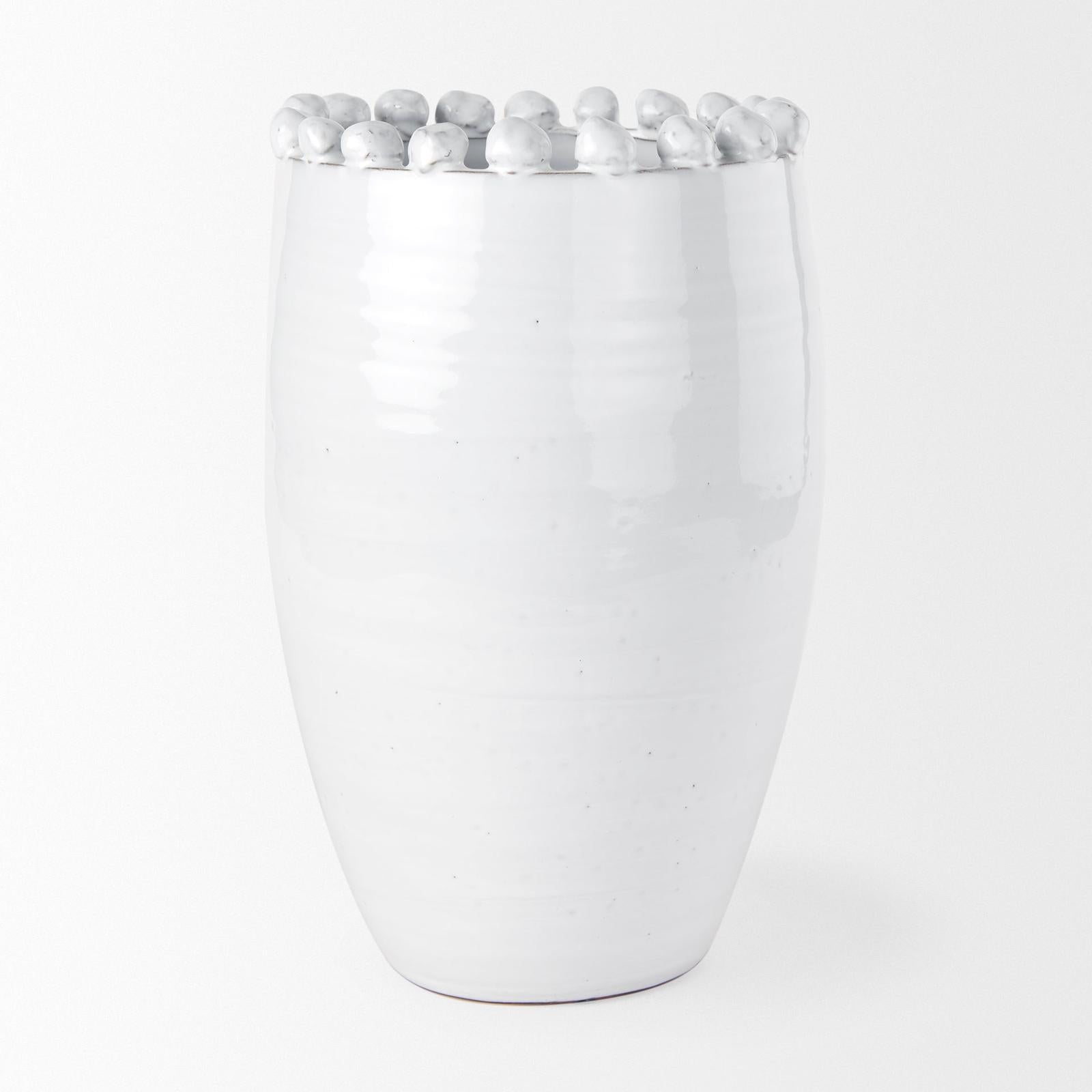 Mercana Basin Off-White Glazed Vase