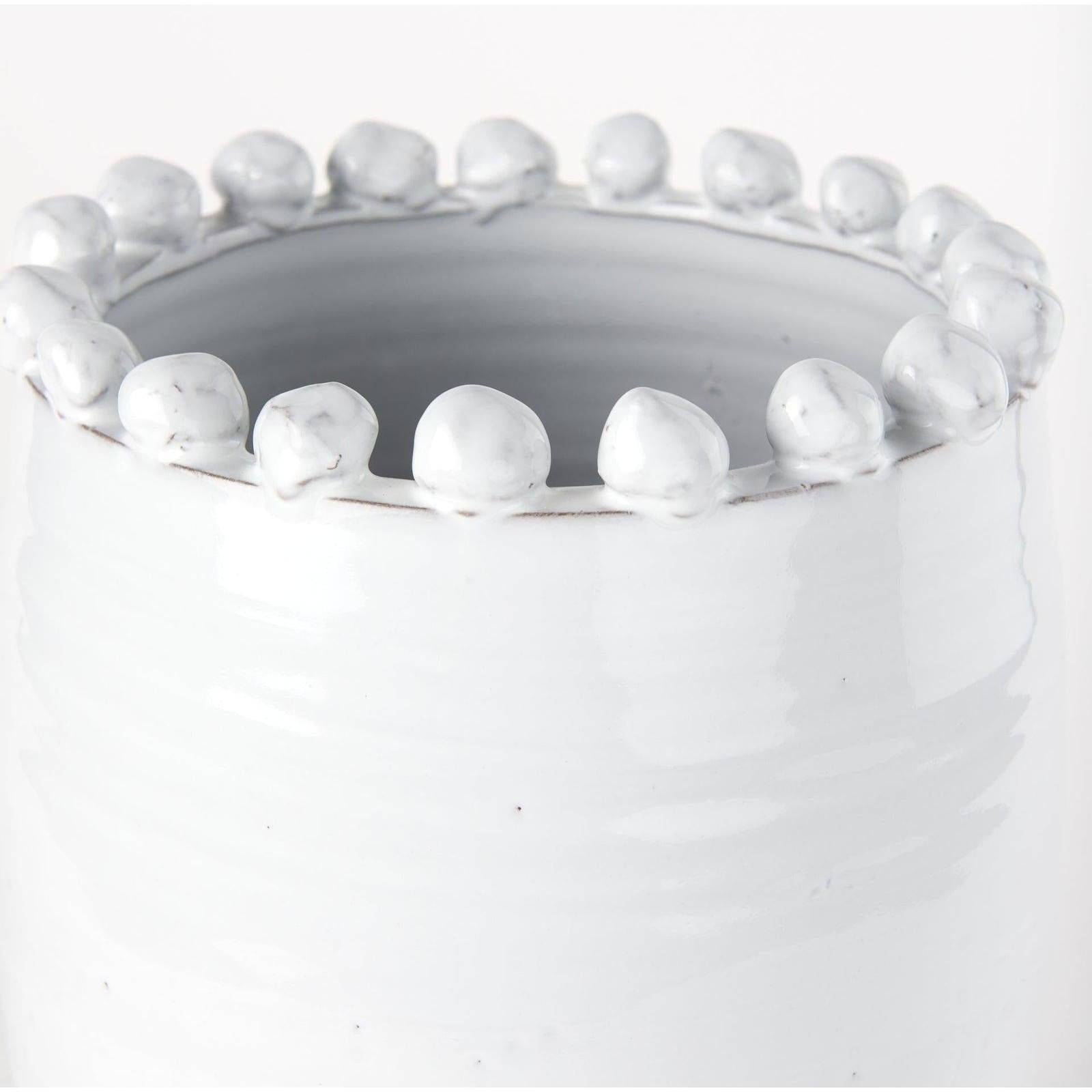 Mercana Basin Off-White Glazed Vase
