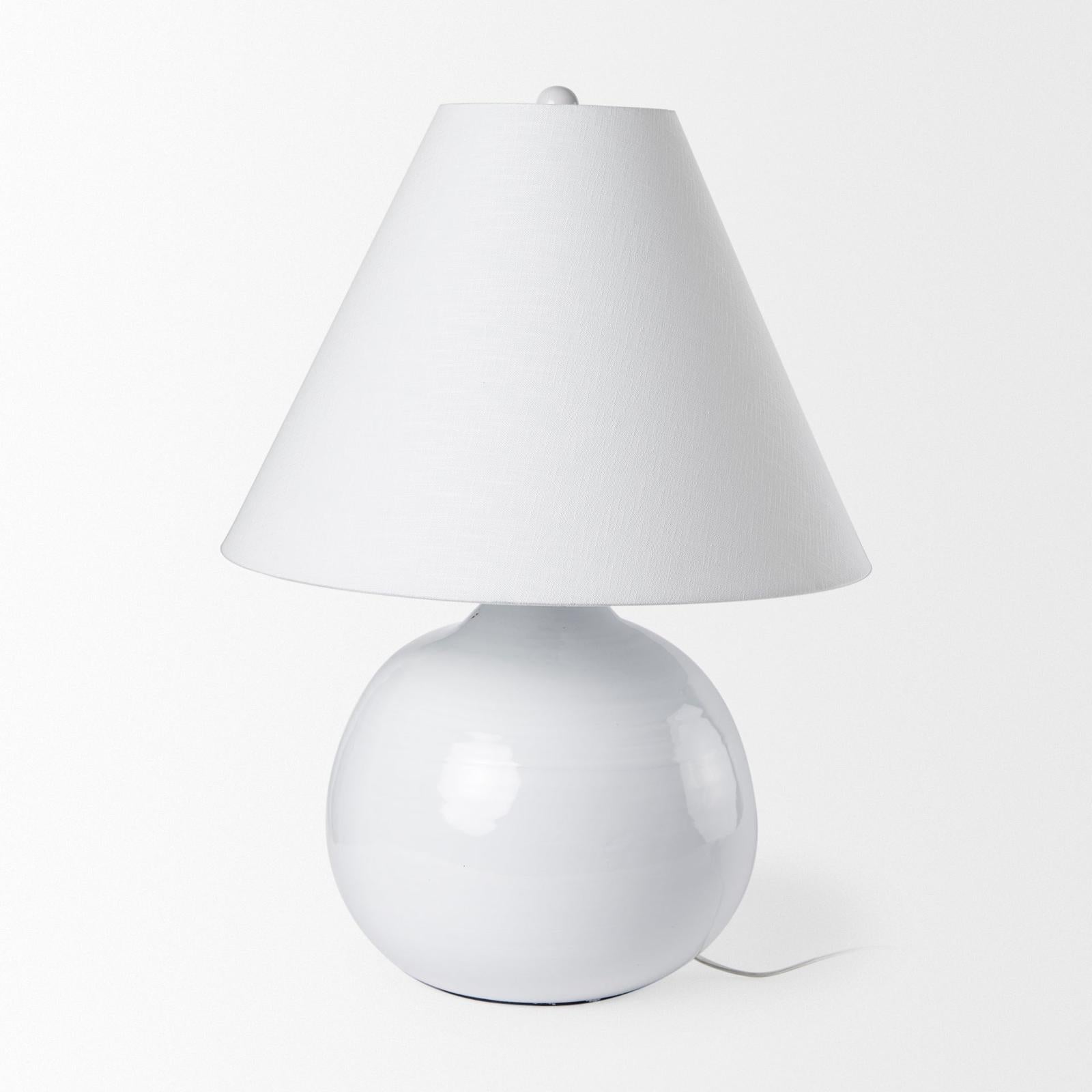 Mercana Mehdi White Ceramic Table Lamp