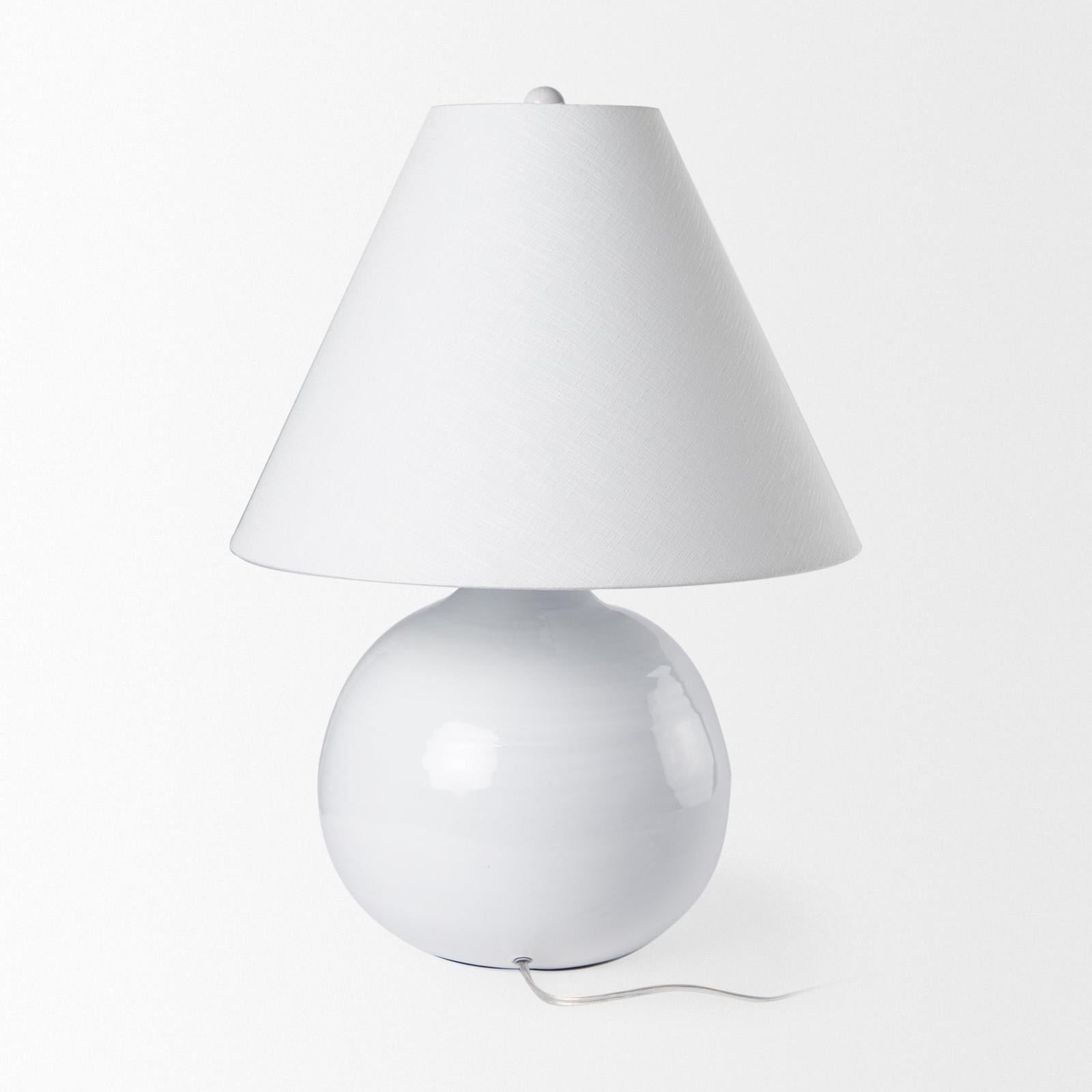 Mercana Mehdi White Ceramic Table Lamp