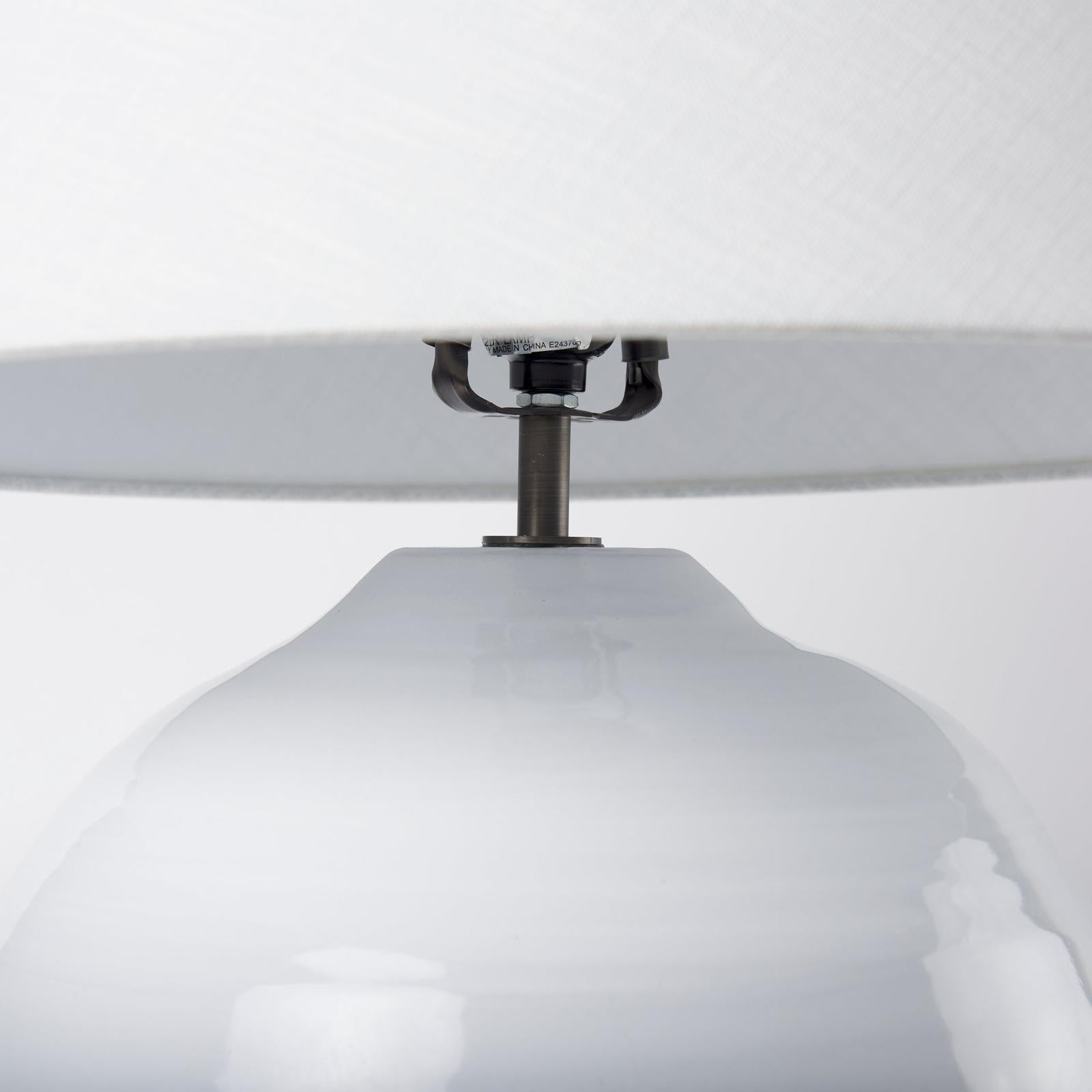 Mercana Mehdi White Ceramic Table Lamp