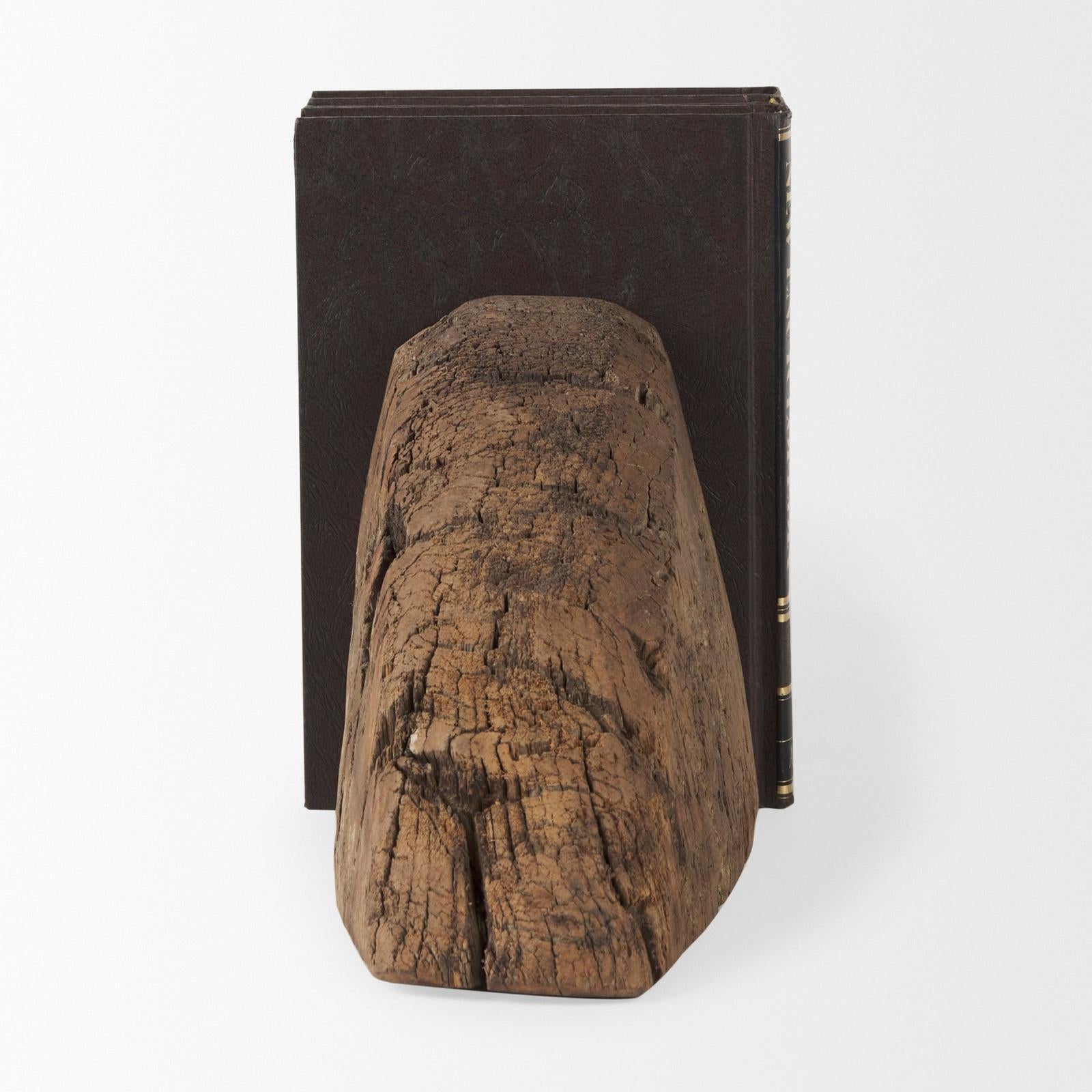 Mercana Incana Handmade Reclaimed Wooden Bookends