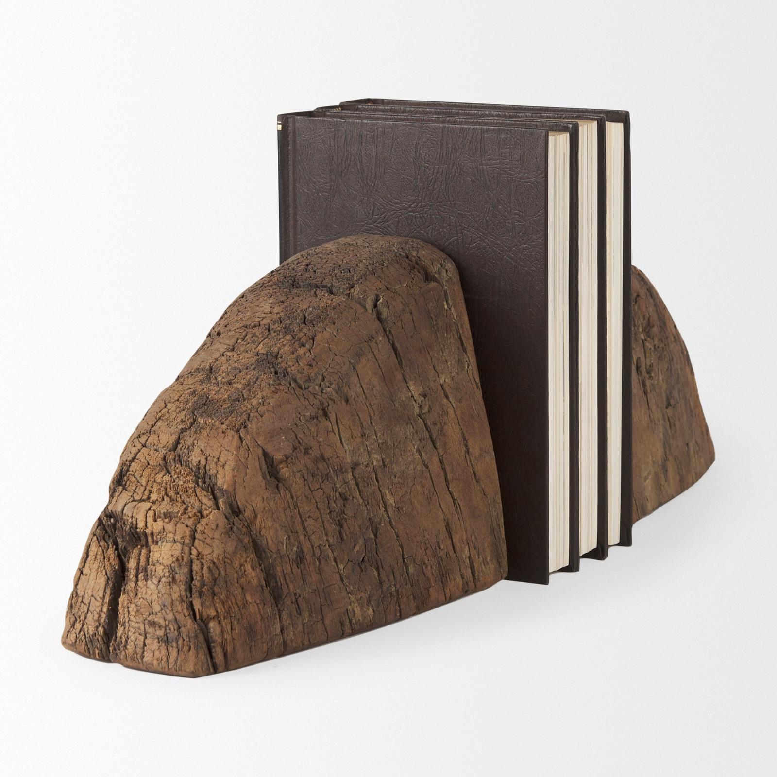 Mercana Incana Handmade Reclaimed Wooden Bookends
