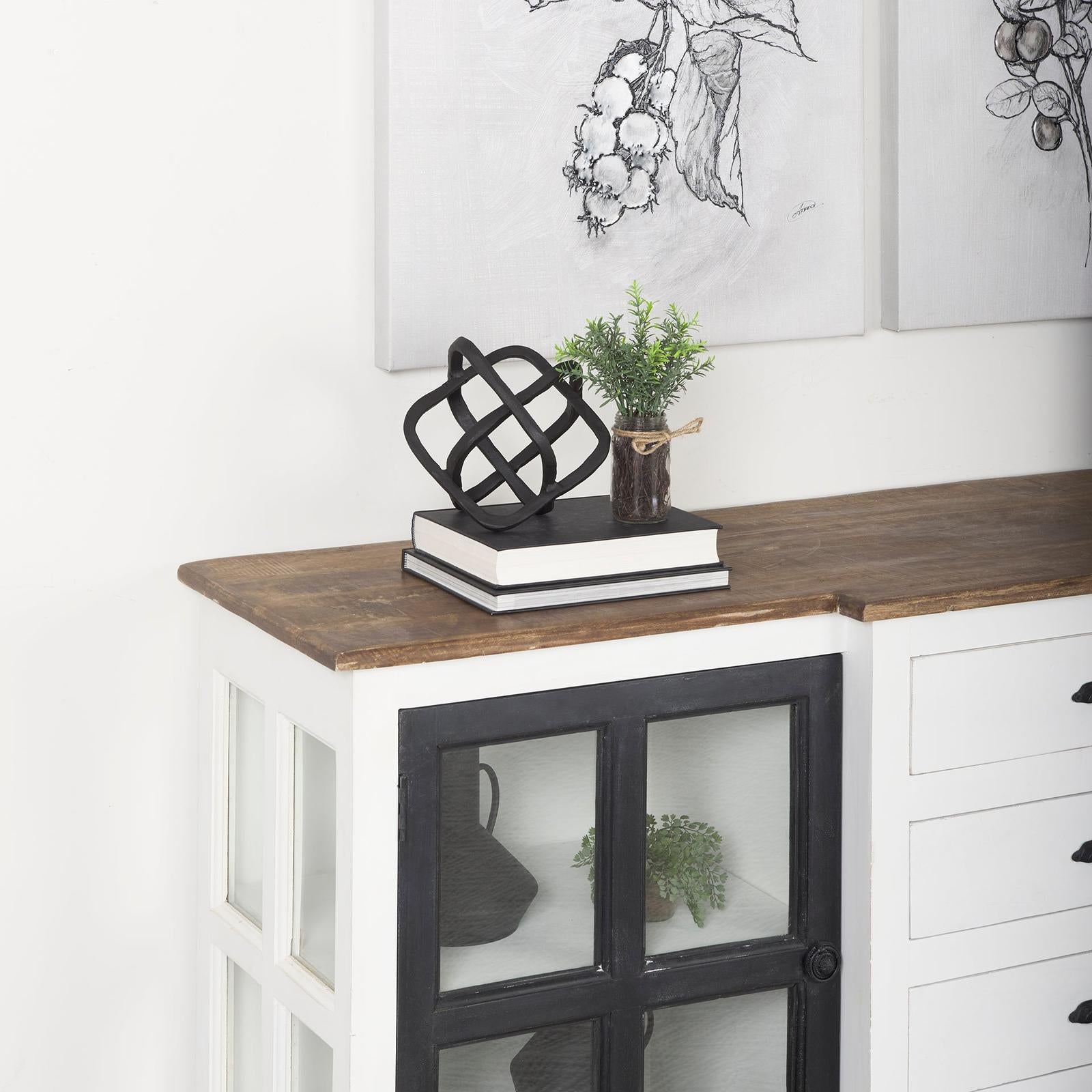 Mercana Willem Metal Open Cube Decor Object Clearance
