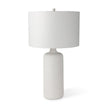 Mercana Melanie White Shade W/White Base Table Lamp