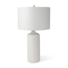 Mercana Melanie White Shade W/White Base Table Lamp