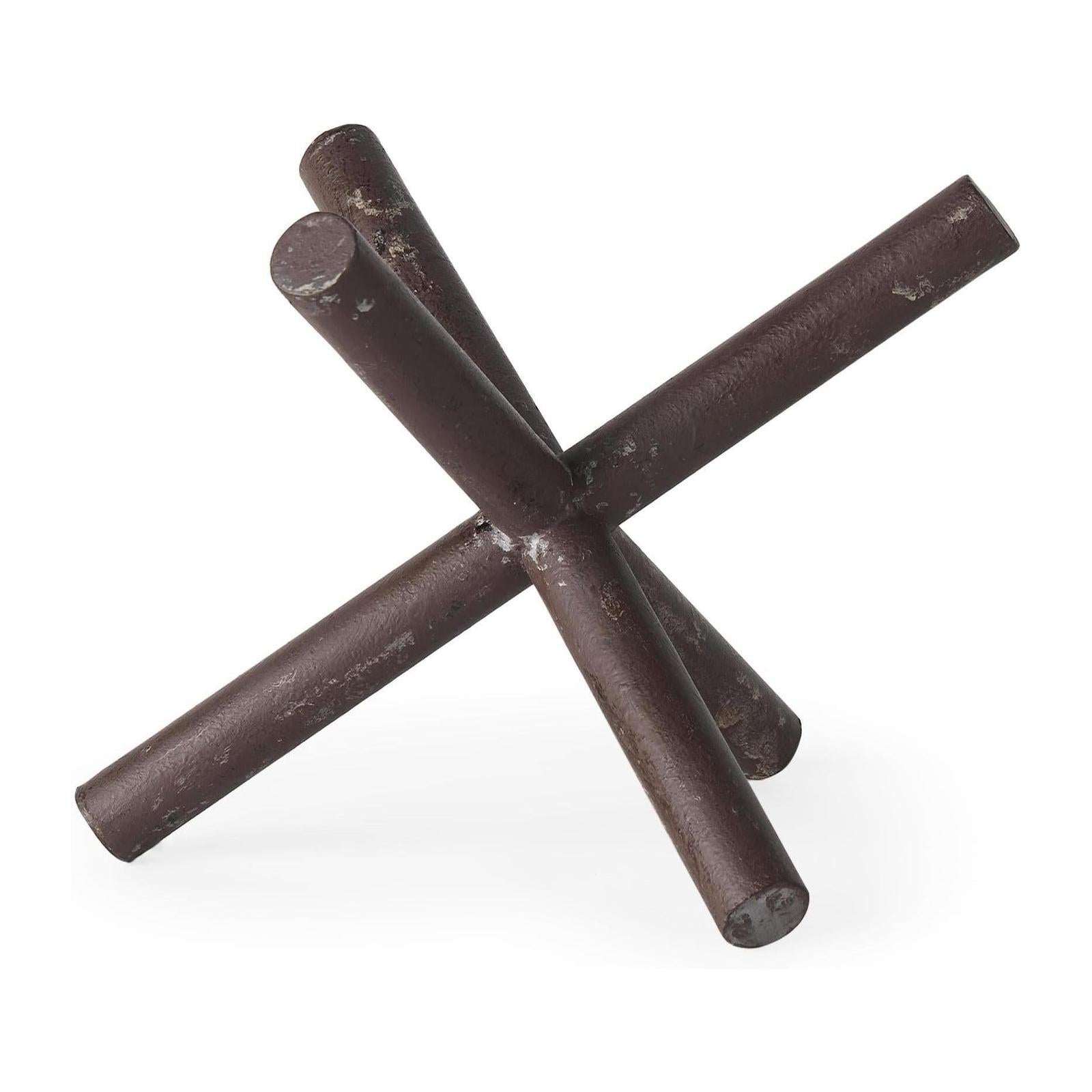 Mercana Astericks Brown Metal Decor Object