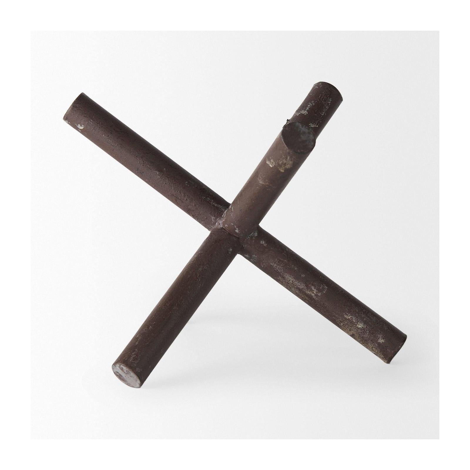 Mercana Astericks Brown Metal Decor Object