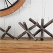 Mercana Astericks Brown Metal Decor Object