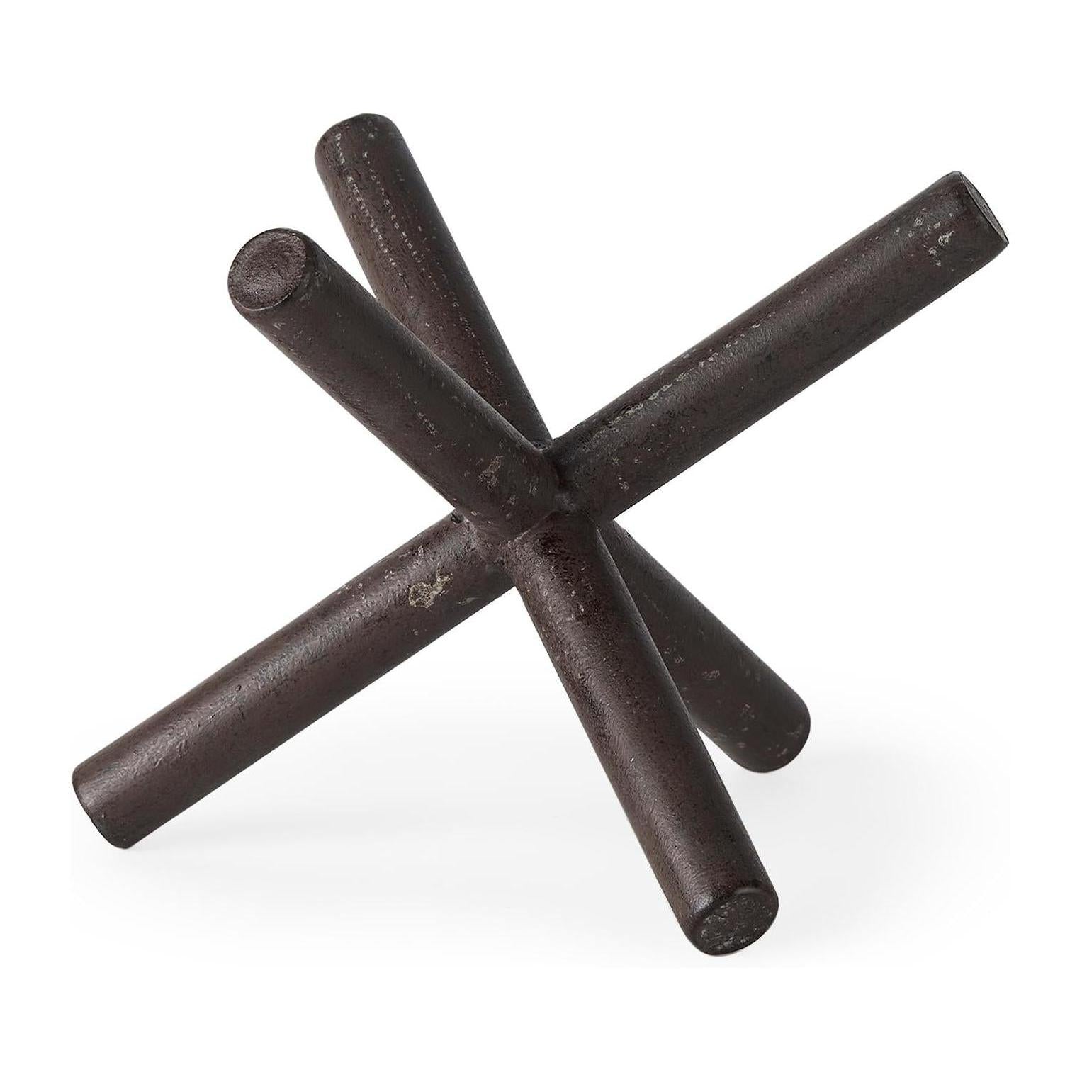 Mercana Astericks Brown Metal Decor Object
