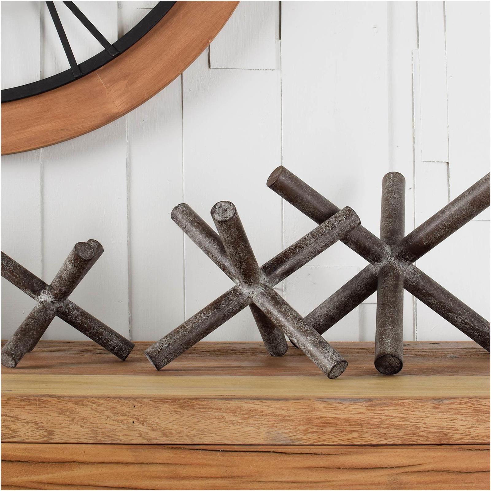 Mercana Astericks Brown Metal Decor Object