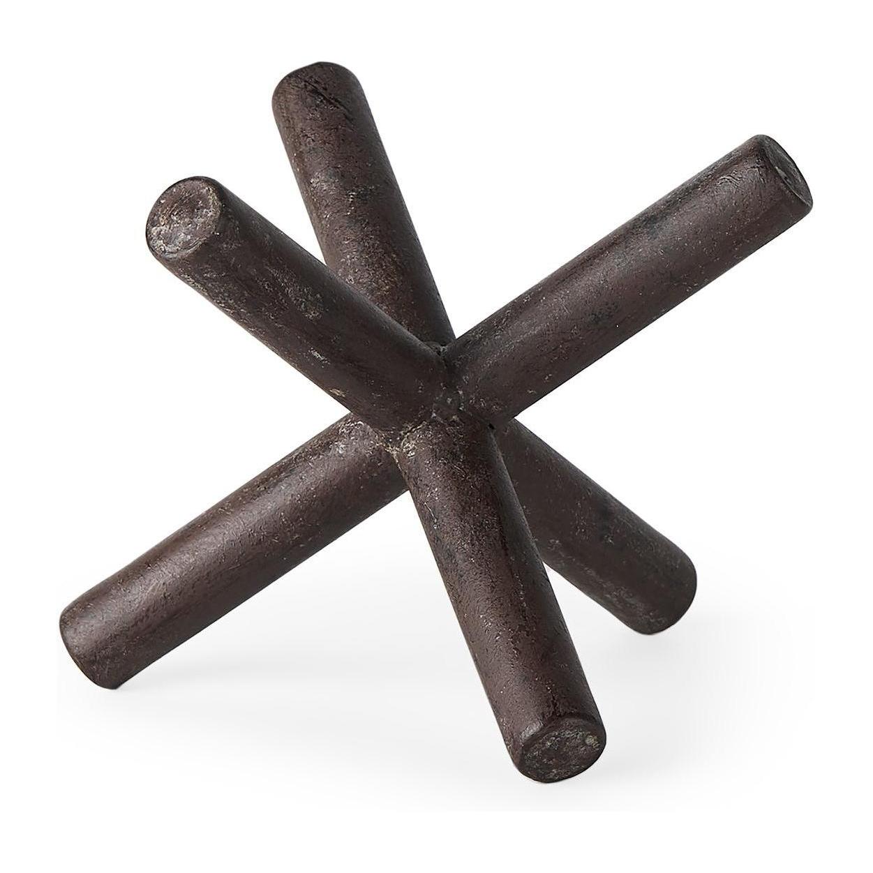 Mercana Astericks Brown Metal Decor Object