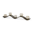 Mercana Lux Copper Metal Five Hurricane Glass Holder Table Candle Holder Clearance