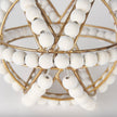 Mercana Espanlade White Wooden Beaded Orb