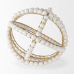 Mercana Espanlade White Wooden Beaded Orb
