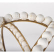 Mercana Espanlade White Wooden Beaded Orb