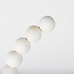 Mercana Pontchartrain White Beaded Broken Sphere Decorative Object W/ Gold Base