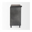 Mercana Harvey Black Metal and Wood Rectangular Table Clock