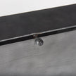 Mercana Harvey Black Metal and Wood Rectangular Table Clock