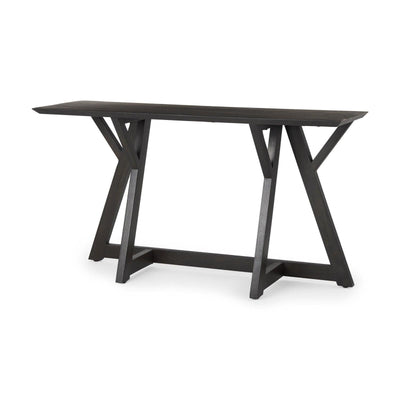 Mercana Jennings Dark Brown Wood Console Table