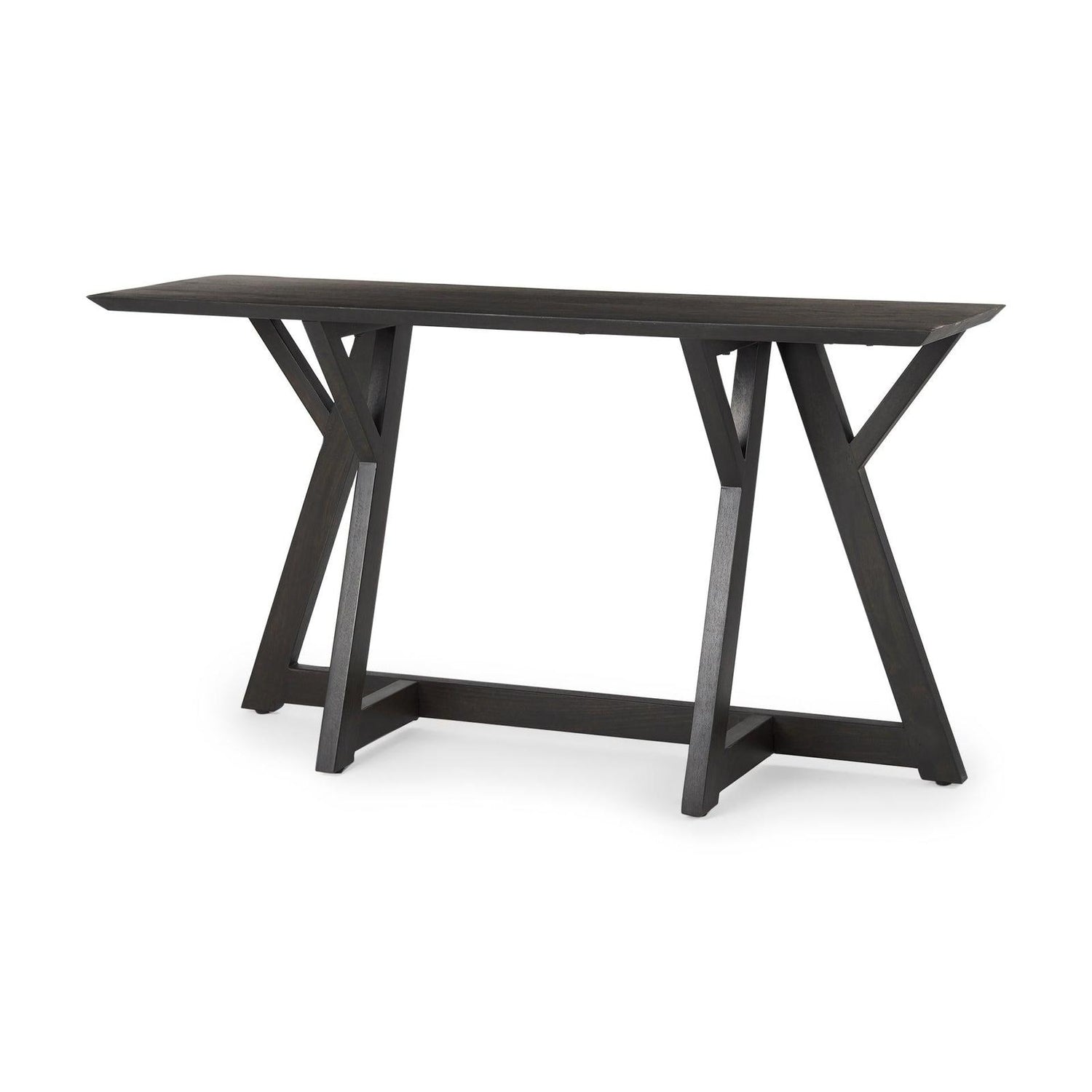 Mercana Jennings Dark Brown Wood Console Table