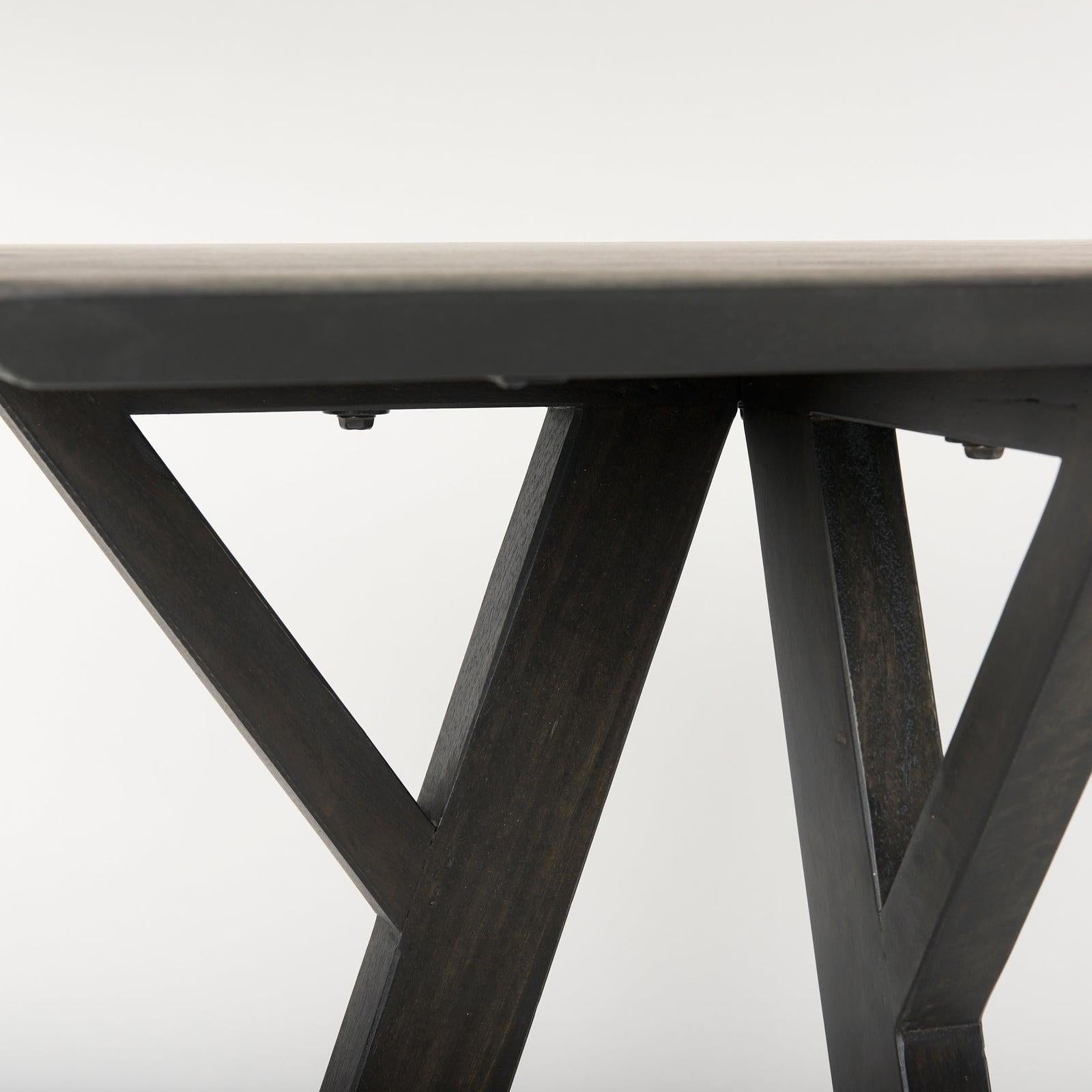 Mercana Jennings Dark Brown Wood Console Table
