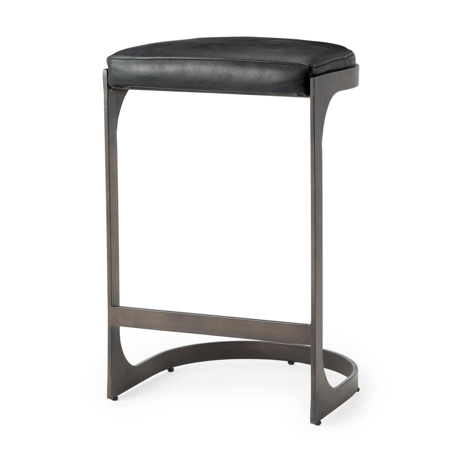 Mercana Tyson Leather W/ Metal Frame Counter Stool