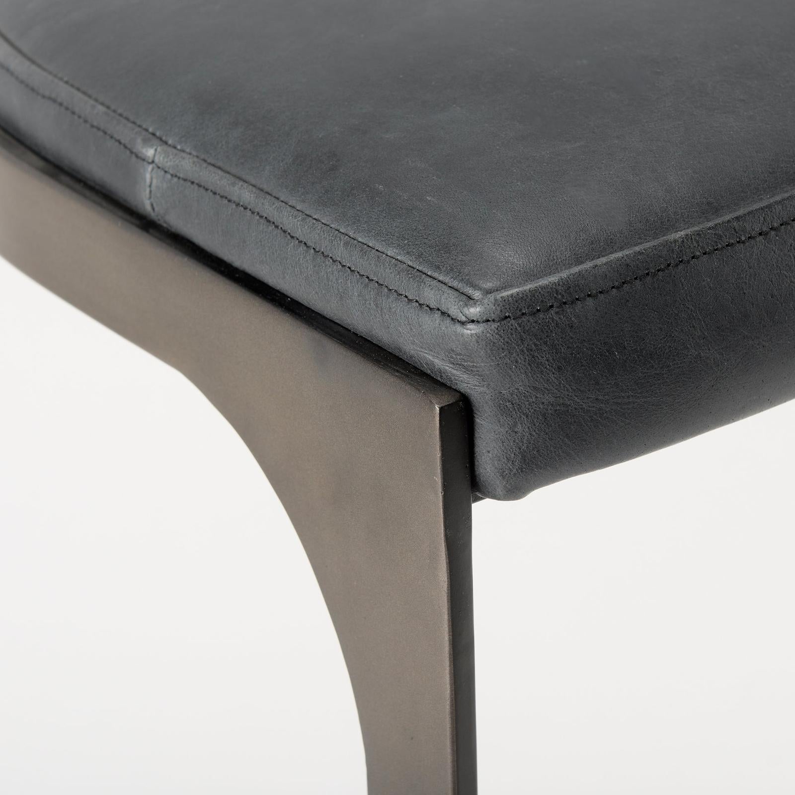 Mercana Tyson Leather W/ Metal Frame Counter Stool