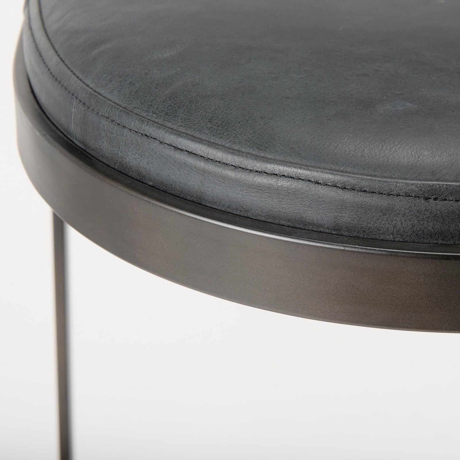 Mercana Tyson Leather W/ Metal Frame Counter Stool