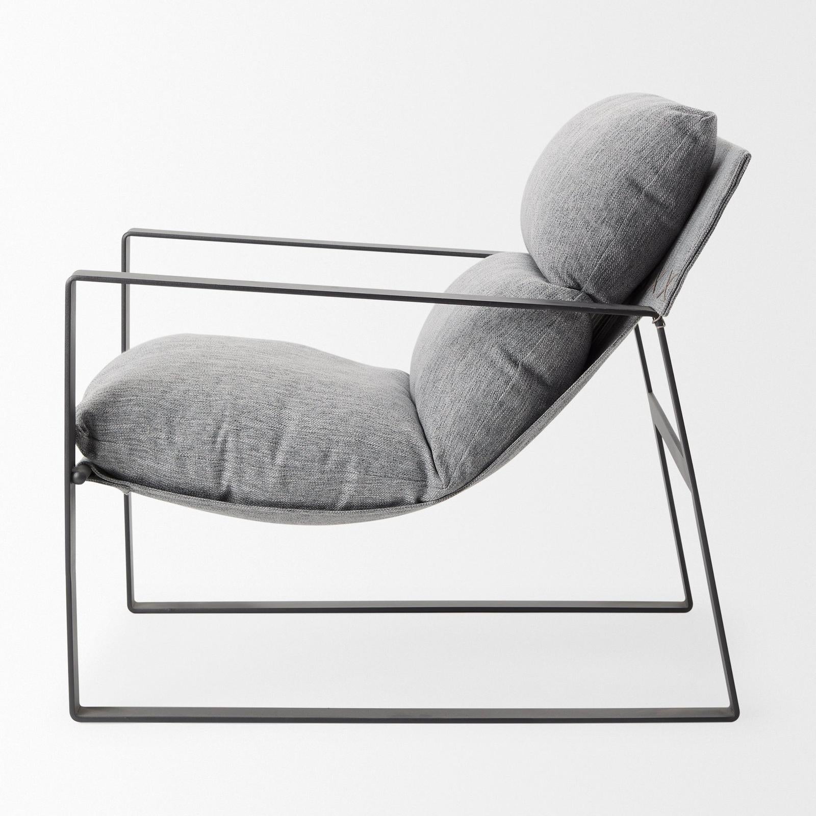 Mercana Guilia Metal Frame Sling Accent Chair Clearance