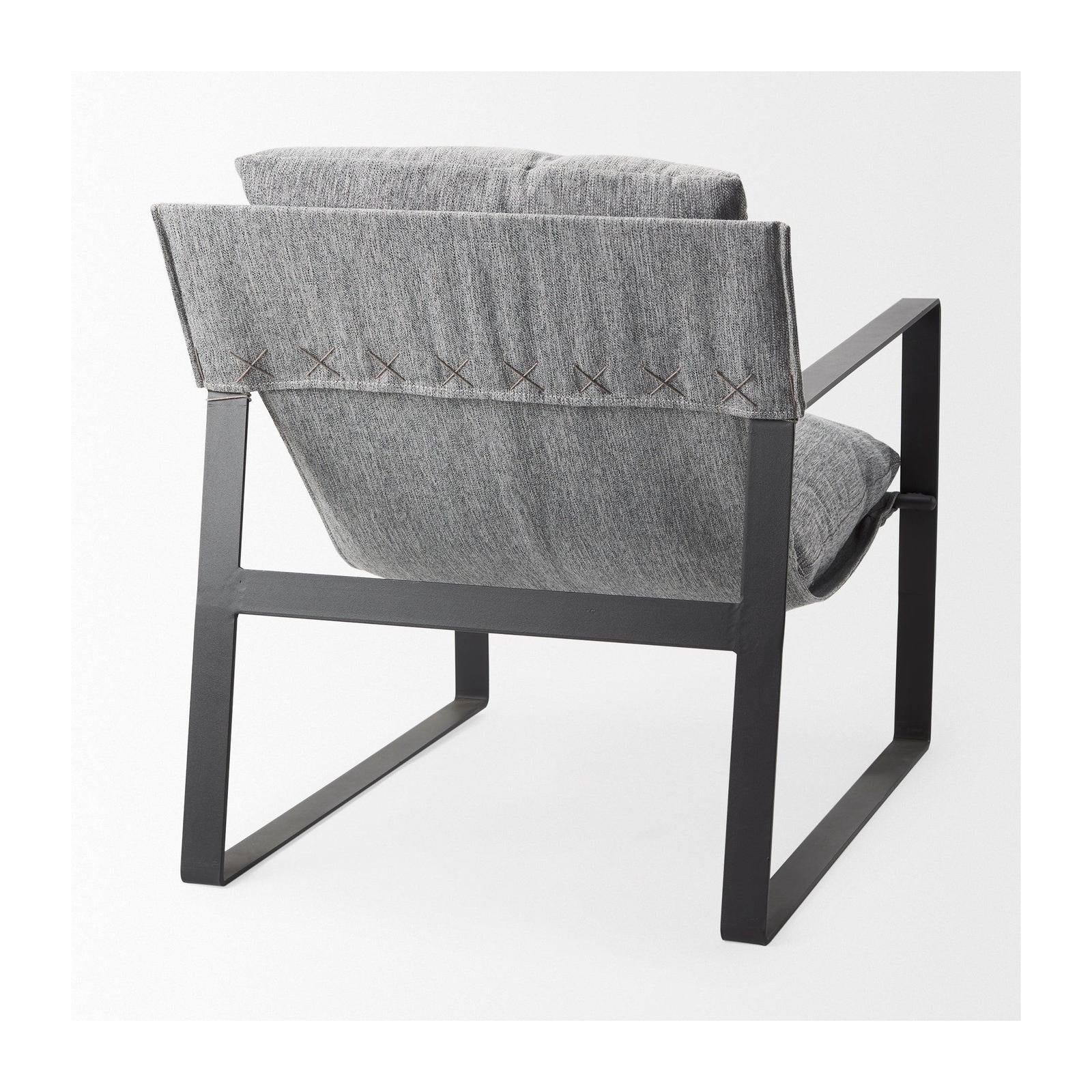 Mercana Guilia Metal Frame Sling Accent Chair Clearance