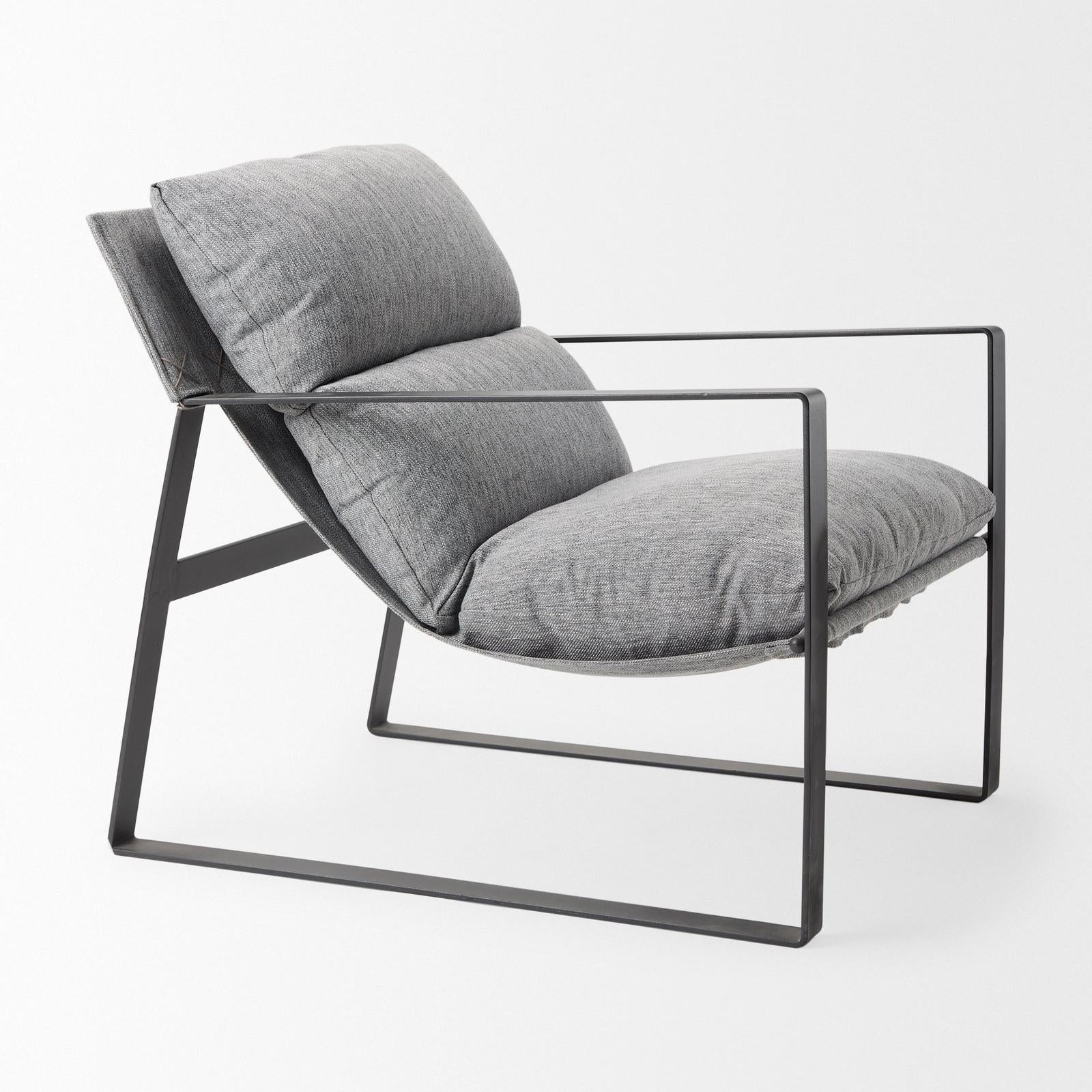 Mercana Guilia Metal Frame Sling Accent Chair Clearance