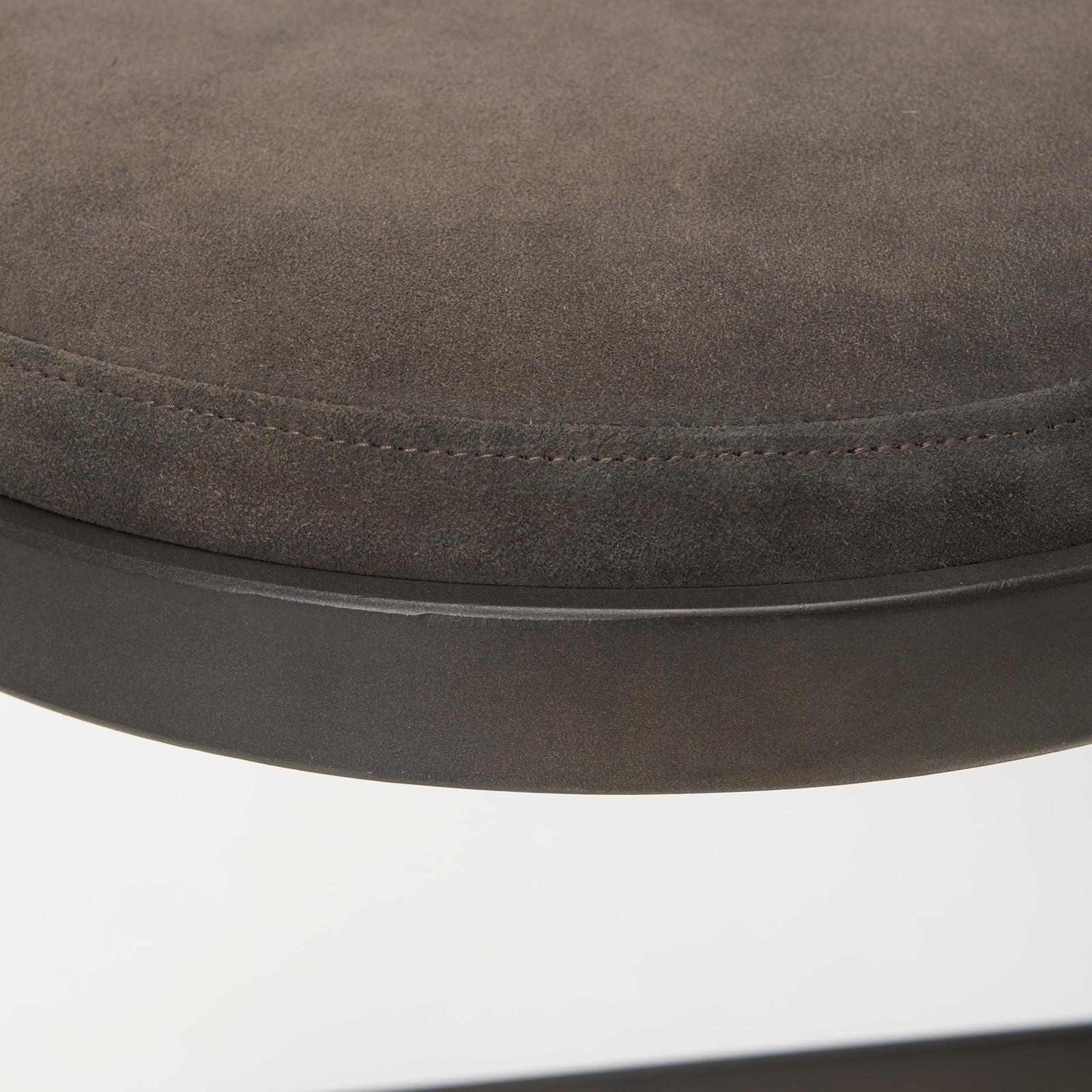 Mercana Tyson Brown/Gray Suede W/ Metal Frame Counter Stool Clearance