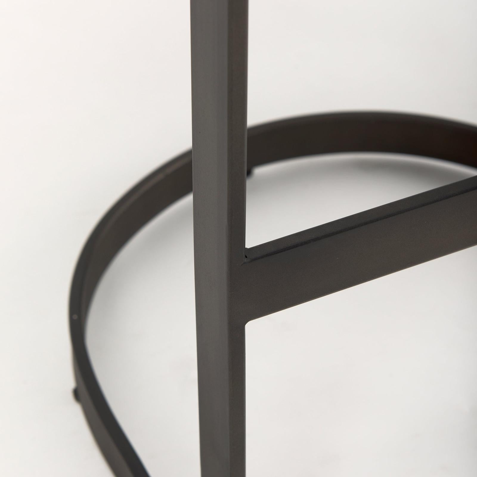 Mercana Tyson Brown/Gray Suede W/ Metal Frame Bar Stool Clearance