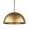 Mercana Karina Round Hammered Metal Dome Pendant Light